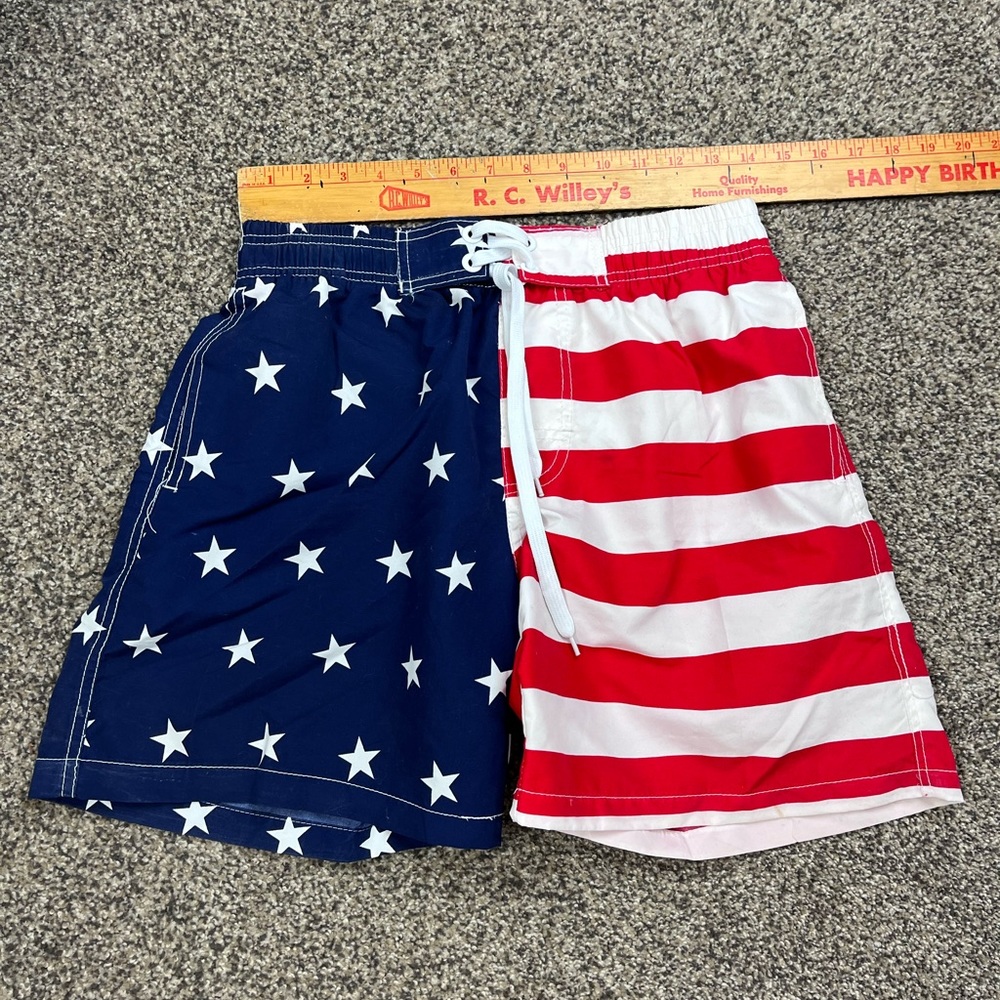 American Flag Swim Shorts Medium waist 32